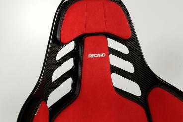 Recaro Podium Alcantara rot/Leder schwarz